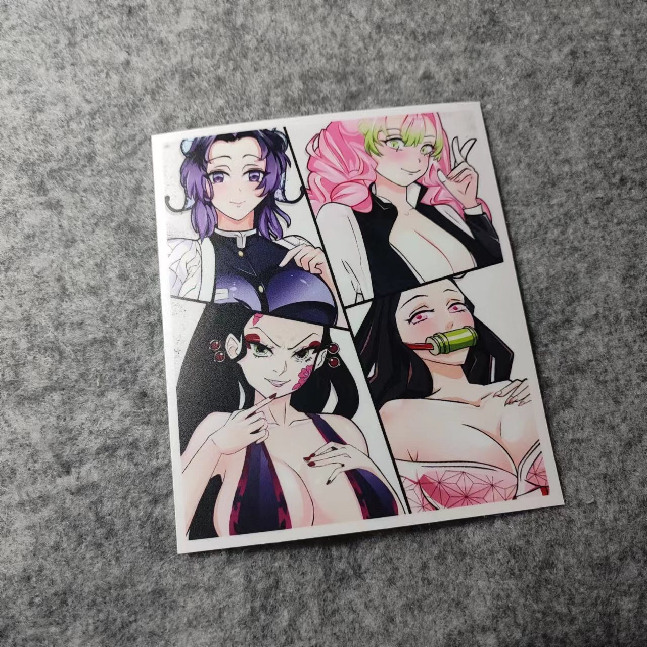 日漫汽车贴画卡通动漫二次元划纹烫画车贴性感美女摩托贴纸D2720