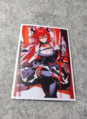 PVC个性日漫红发个性女侧窗改装痛车摩托贴电动车潮流烫画D2196