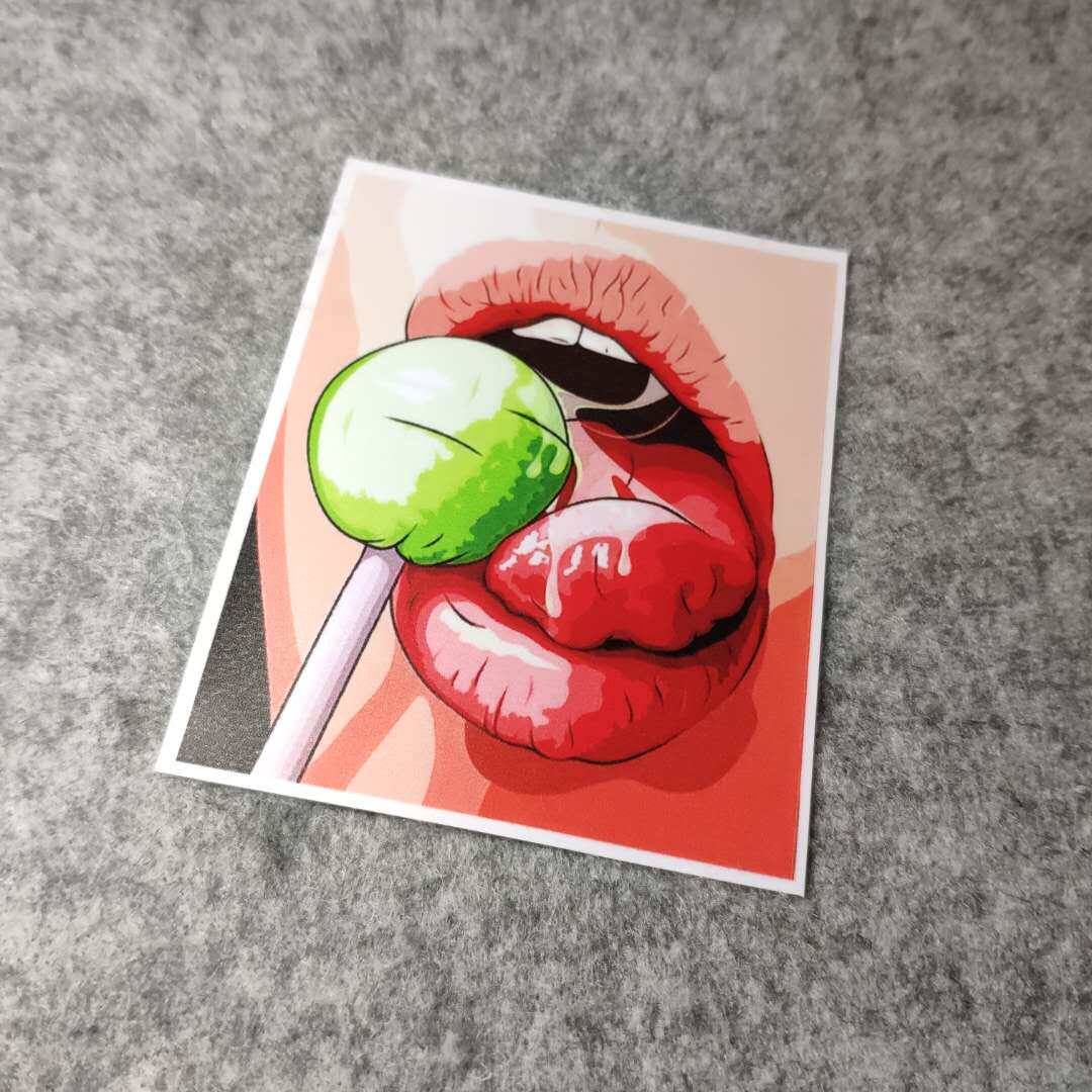 棒棒糖二次元日漫改装痛车摩托贴电动车老婆酱侧窗PVC烫画D1688