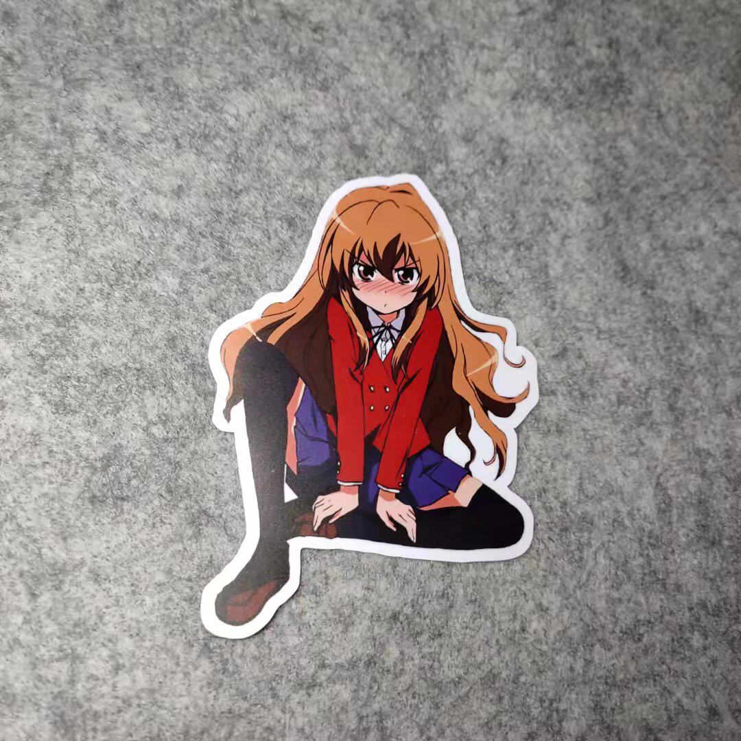 jdm二次元学院风日漫老婆酱侧窗改装痛车摩托贴电动车烫画d2017