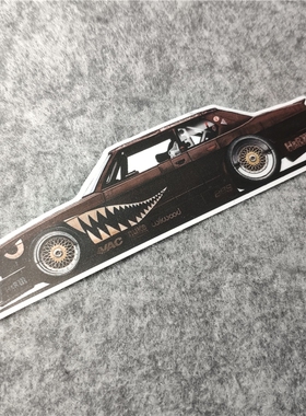 Jdm日系潮流改装二次元动漫汽车贴摩托贴纸侧窗划纹烫画D1337