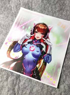 日系PVC潮流改装汽车贴摩托贴纸搞笑二次元划纹烫画车贴D1088