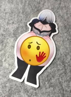 二次元日漫改装痛车摩托贴电动车老婆酱侧窗PVC烫画D1589