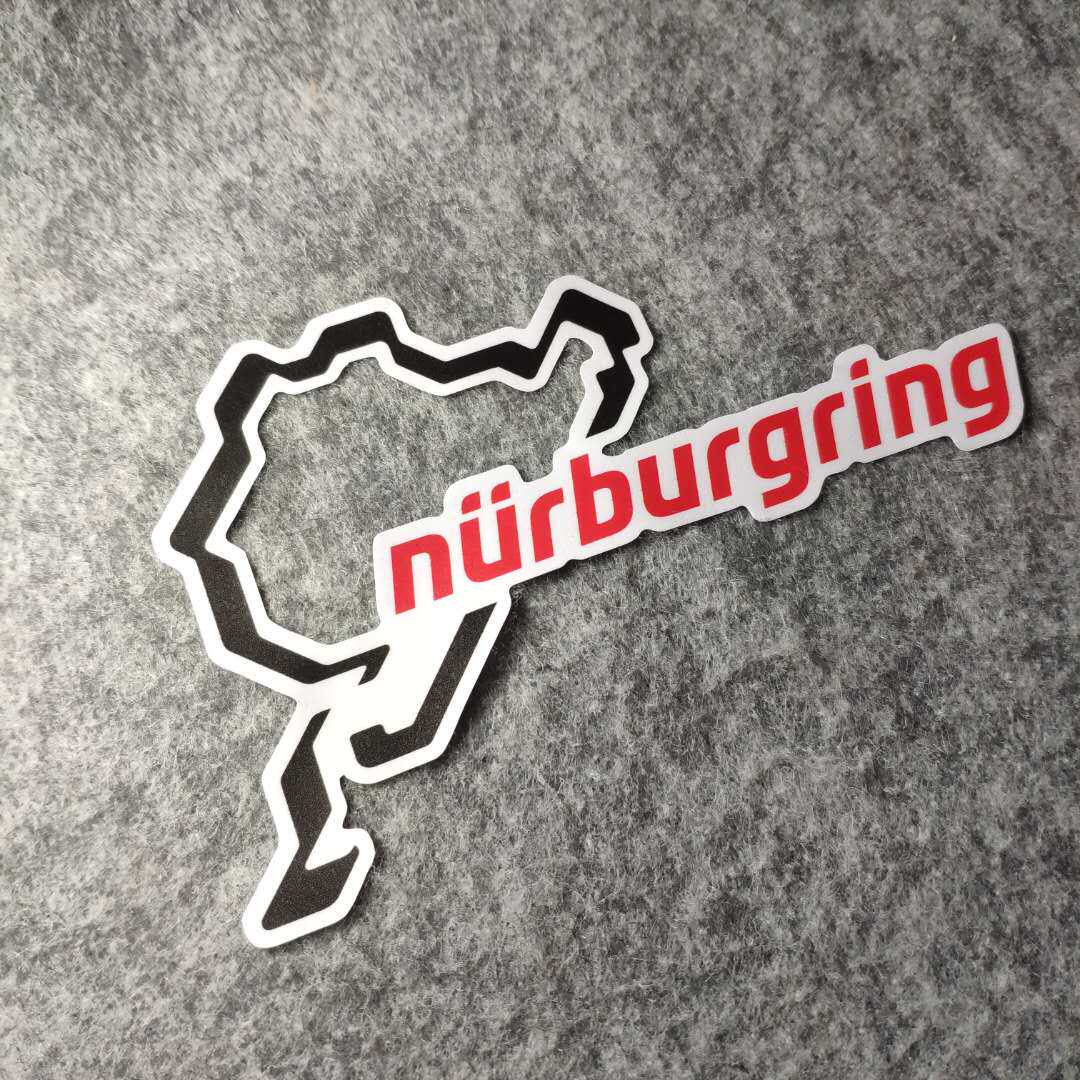 个性车贴潮流改装汽车贴摩托贴纸搞笑纽北赛道烫画车贴d1002