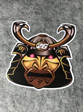 汽车摩托改装MOTOGP罗西VR46头盔SHOEI机车镜片头盔帖D577