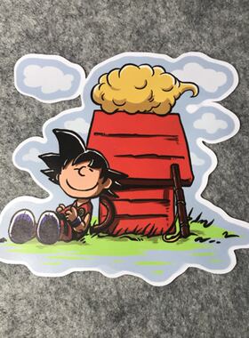 七龙珠汽车摩托装饰贴改装车贴后窗划纹油箱贴箱子滑板机车 D619