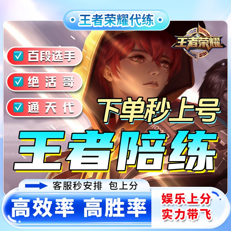 王者荣耀代打陪玩战力国标省市标包时表现分上星代练巅峰赛排位图片