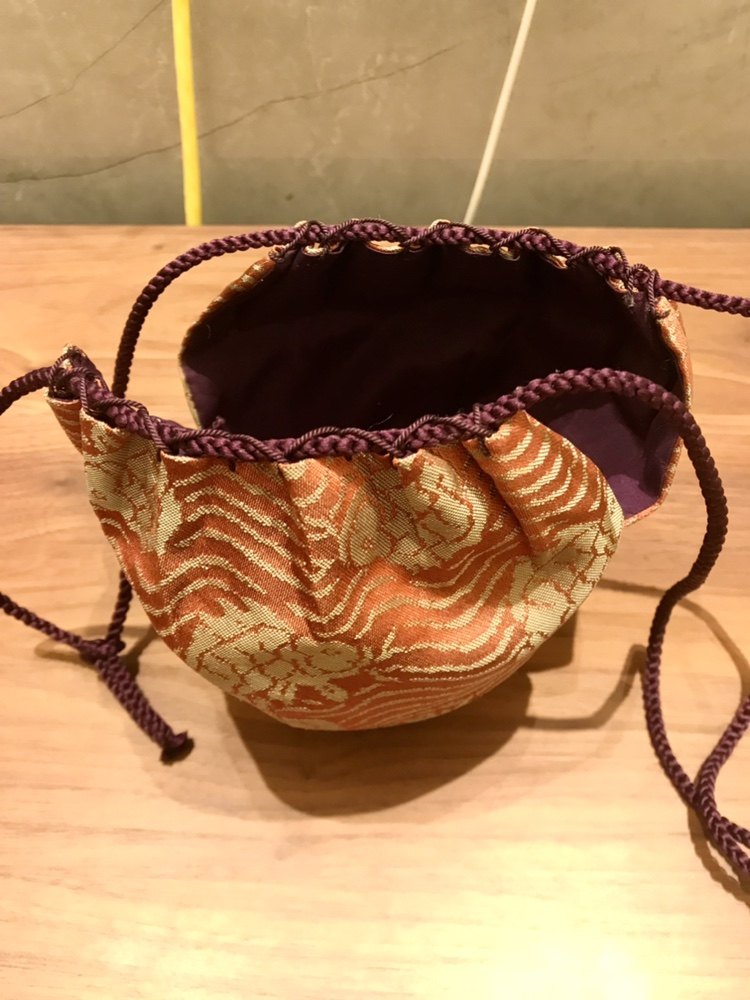 日本进口西阵织茶枣套小杯套日式复古无形文化财纯手工小尺寸