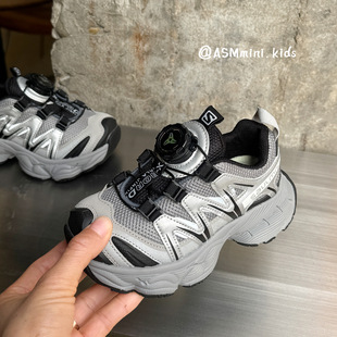2026春季新款旋转扣童鞋儿童时尚老爹鞋男女童轻便运动鞋跑步鞋