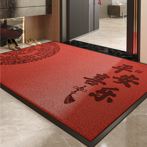 入户门地垫2025新款新中式进门门口脚垫耐脏免洗防滑入门玄关地毯