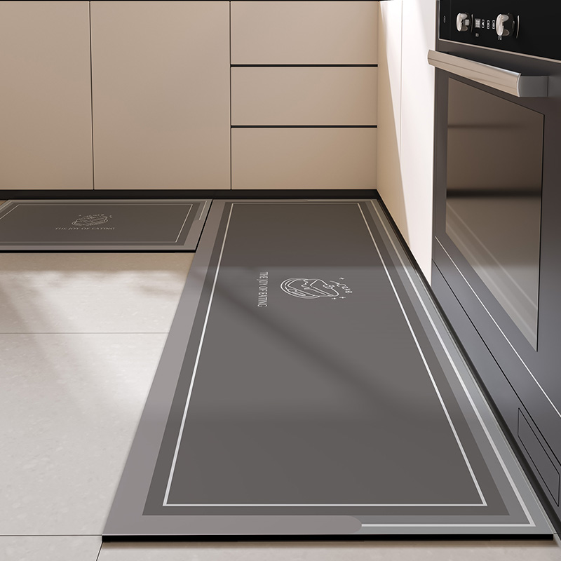 厨房专用地垫2024新款吸水吸油脚垫家用门口防滑耐脏可擦免洗地毯