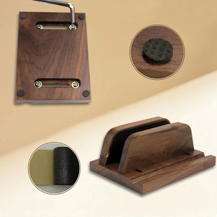 立式木制办公桌面笔记本电脑支架手机支架懒人支架可调节平板支架