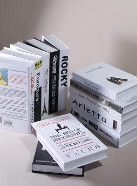 北欧风格假书摆件装饰书模型家居装饰品客厅书柜创意书壳仿真书盒