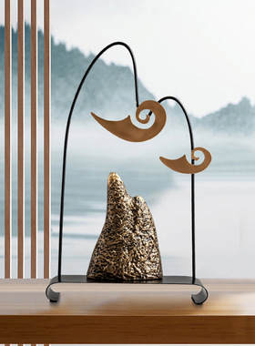 创意山水摆件电视柜酒柜玄关办公室桌面装饰品乔迁送礼家居新品