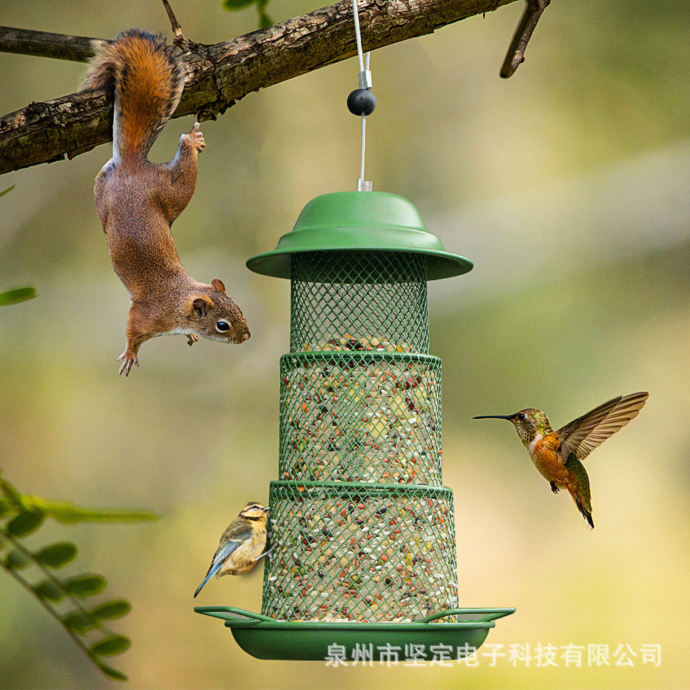 喂鸟器可伸缩喂鸟器新款花园铁艺户外悬挂式自动金属鸟类喂食器,宠物/宠物食品及用品,鸟笼,淘宝优惠券,粉丝福利购,淘宝优惠卷