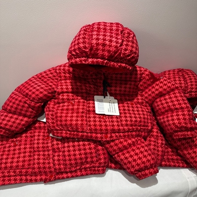 短款加厚女童白鹅绒植绒羽绒服