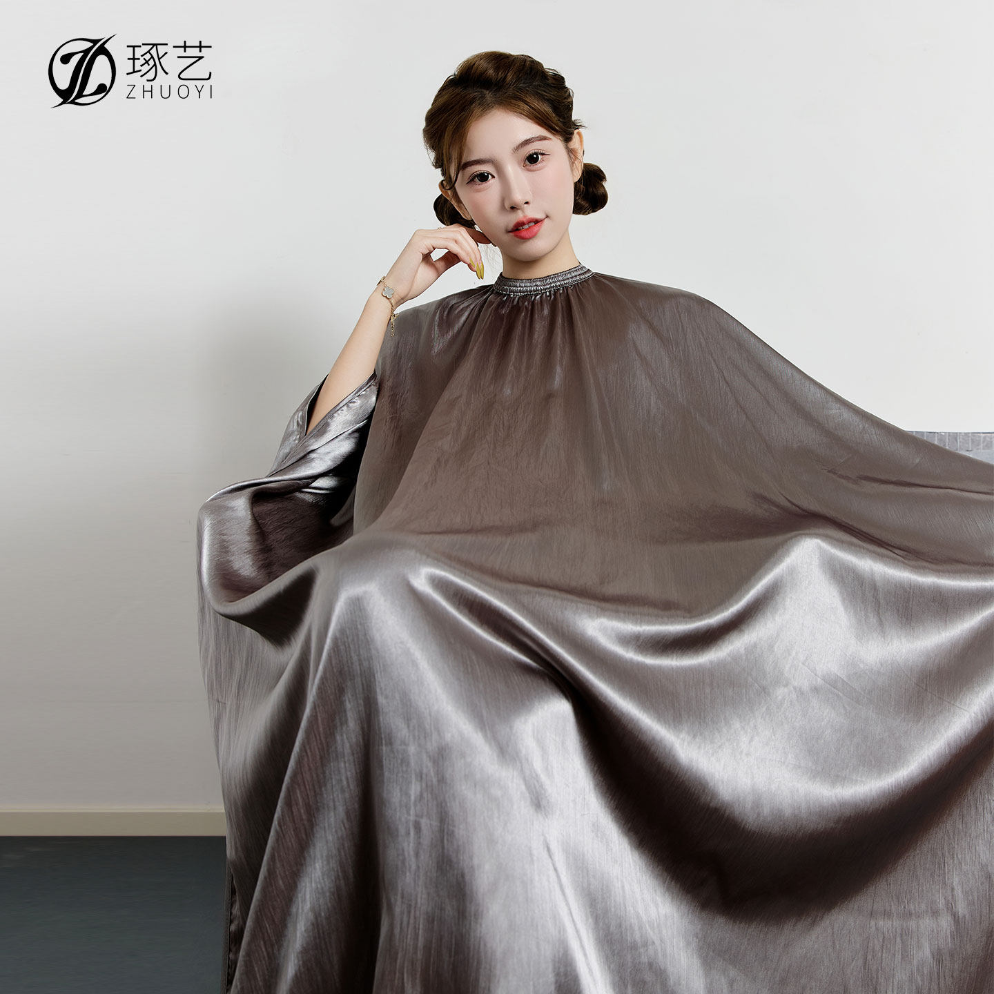 网红加大围布发廊专用高档成人美发理发店剪发不沾发专业定制logo