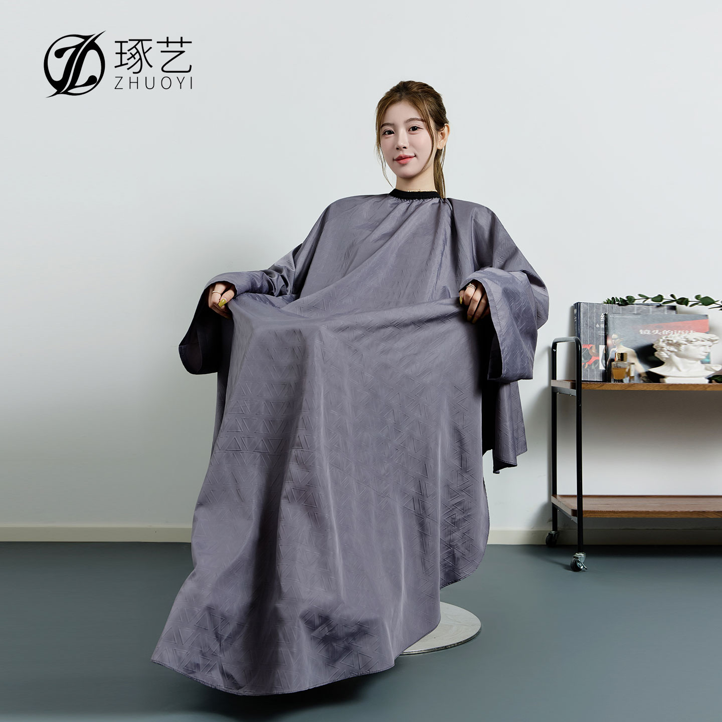 发型店专用客袍围布理发店围裙潮
