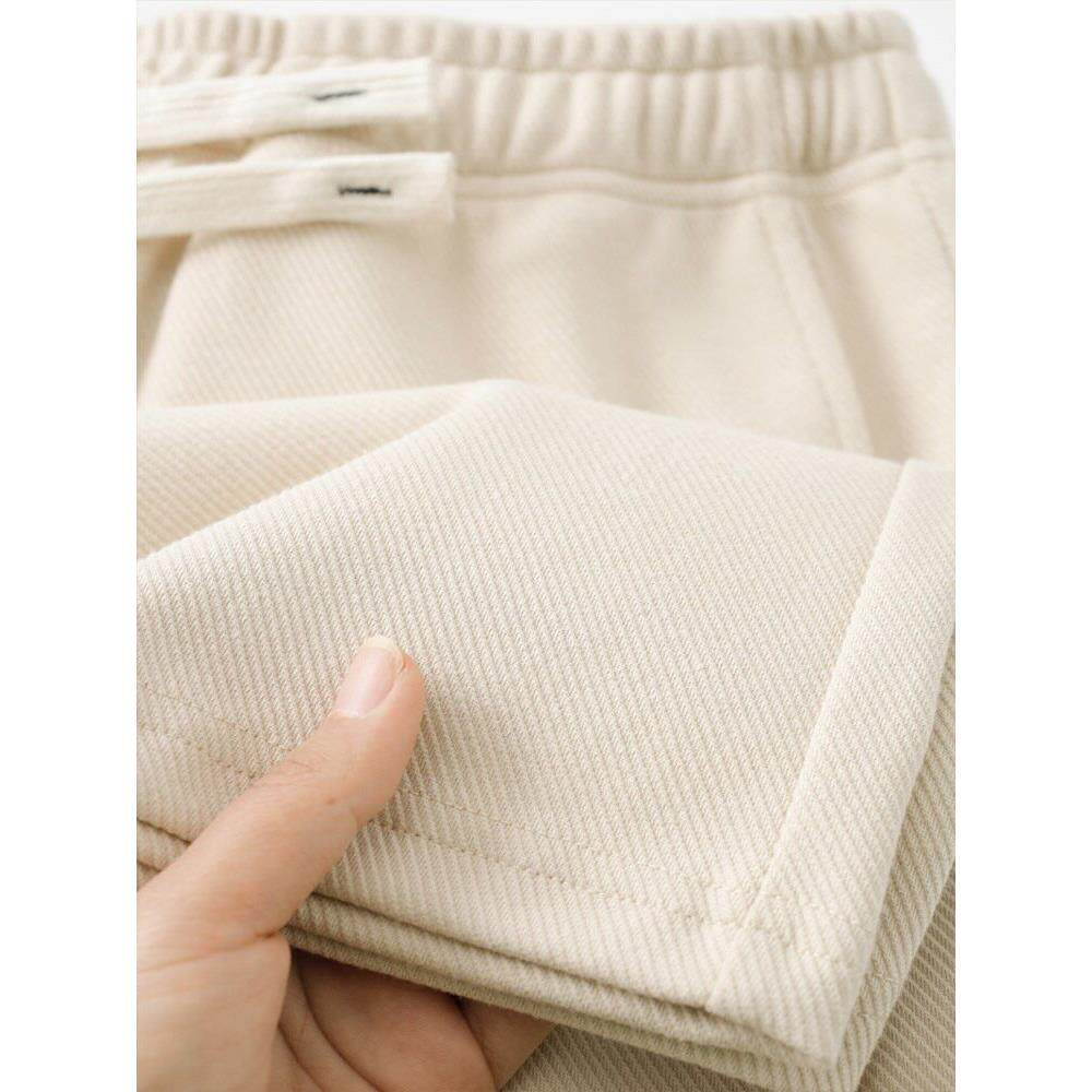 Home Daily~重磅斜纹直筒裤垂感高级感卫裤男宽松百搭运动休闲裤