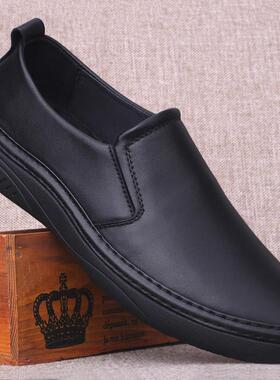 TSMR 舒适好搭配买它绝对不会出错系列~头层牛皮商务真皮乐福鞋男