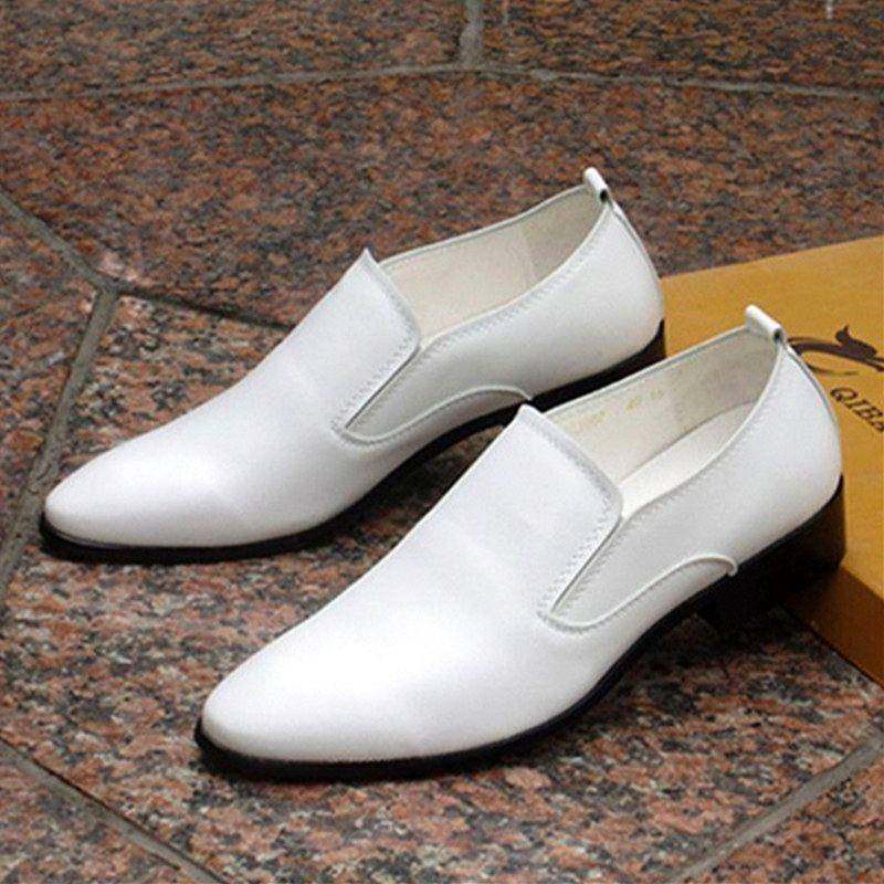 欧式男式皮鞋英式商务正装k型百搭白色尖头拖鞋男式休闲鞋,流行男鞋,正装皮鞋,淘宝优惠券,粉丝福利购,淘宝优惠卷