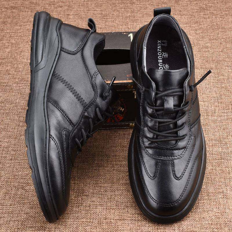 TSMR 真的没想到是那么 么的舒适~厚底头层牛皮运动软底一脚蹬皮