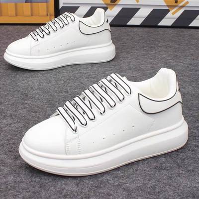 Ocnltiy 2025新款男鞋厚底增高休闲运动鞋百搭舒适小白鞋