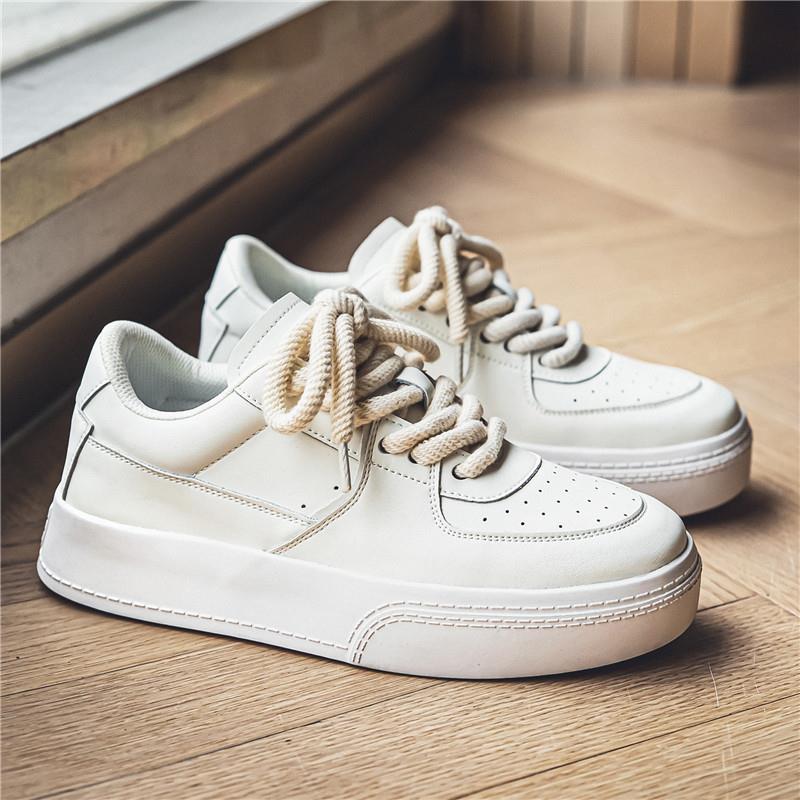 潮牌2025春秋季男士增高老爹鞋设计高级感软面皮鞋轻便透气休闲鞋