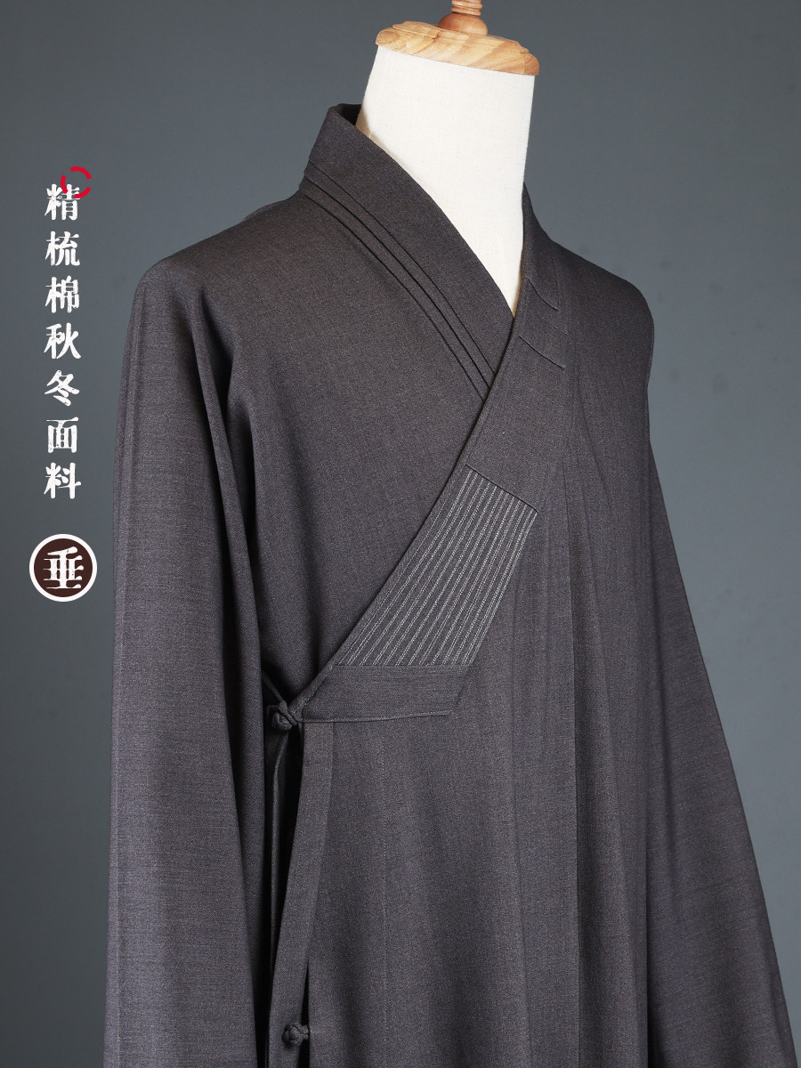 AUTUMN AND WINTER COMBED COTTON MONK GOWN LONG GOWN DRAPE WINTER COAT MONK ROBE COTTON CLOTHES AUTUMN MONKS WARM MONK CLOTHES