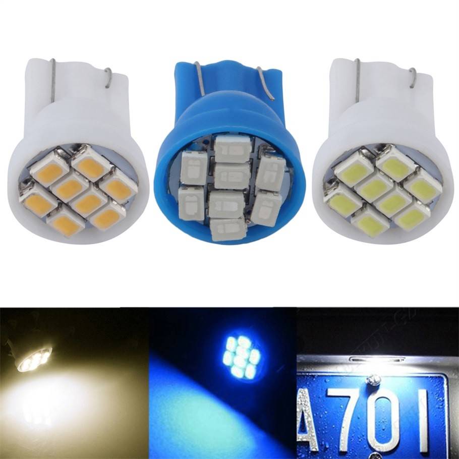 示宽灯改装汽车led透镜t10小灯泡超亮车外灯日行灯行车灯插泡通用