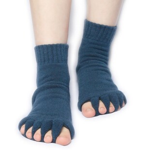 2024 五指按摩袜瑜伽袜露趾袜拇外翻矫正袜男女厚袜Five Toe Sock
