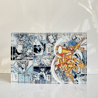 马尼戈特巨蟹座圣斗士星矢冥王神话LC动漫周边二次元亚克力水晶砖