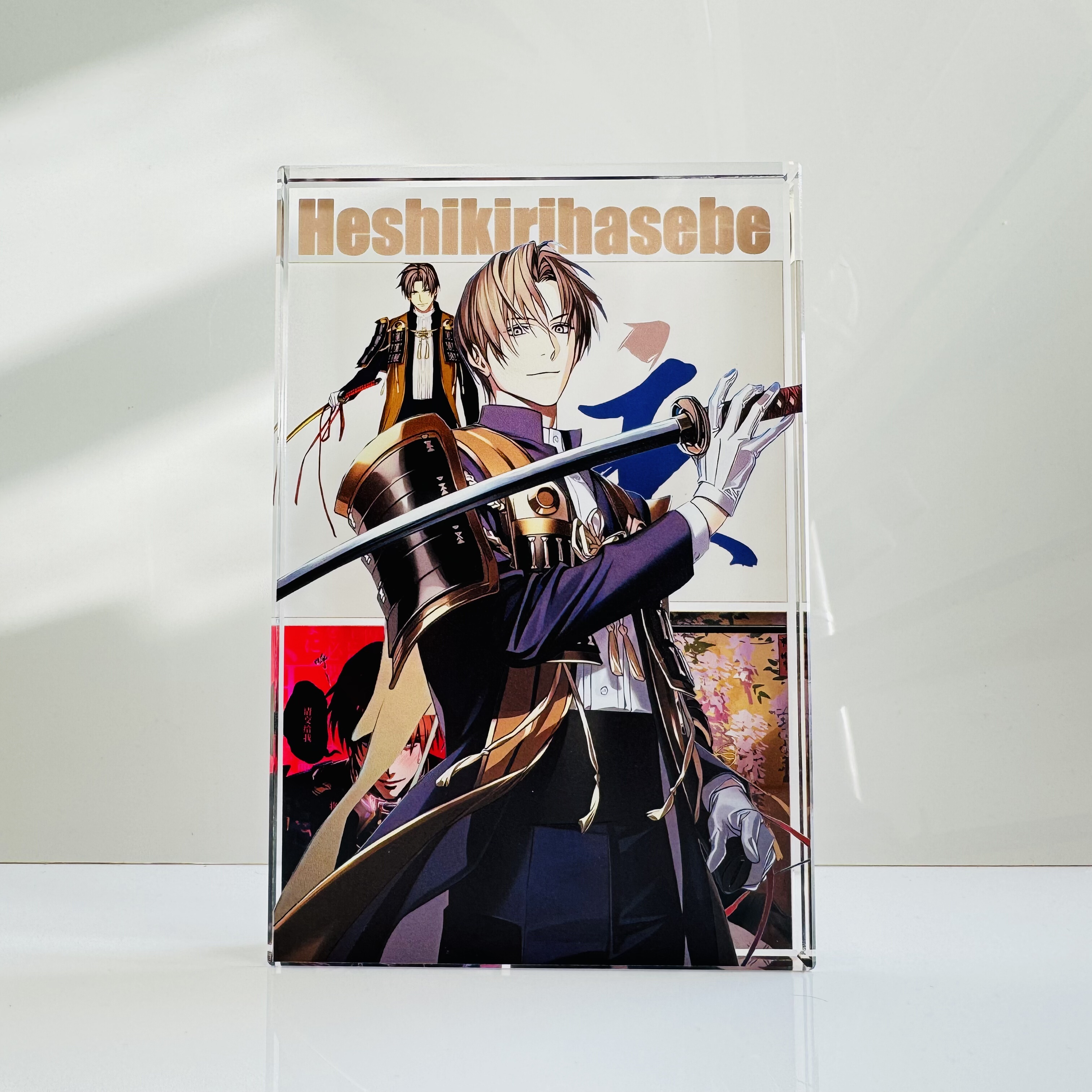 压切长谷部刀剑乱舞二次元立牌卡通桌面摆件同人动漫亚克力水晶砖