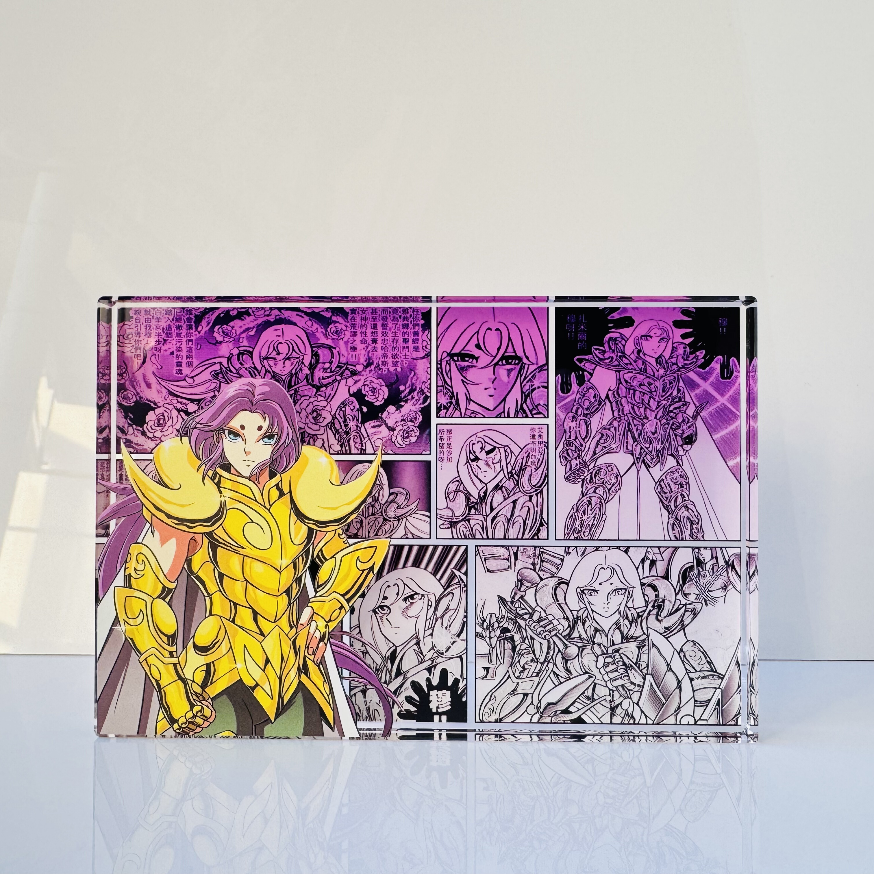 穆白羊座黄金圣斗士星矢黄金魂动漫周边立牌二次元亚克力水晶砖,模玩/动漫/周边/娃圈三坑/桌游,动漫徽章/立牌,淘宝优惠券,粉丝福利购,淘宝优惠卷