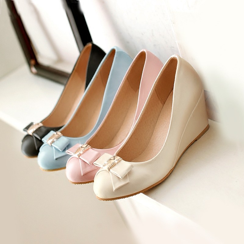 2019 spring and autumn new pattern Shallow mouth Women's Shoes Versatile With slope Single shoes Korean Edition The increase in Scoop shoes Spring High-heeled shoesin the Women's Shoes, Low shoes  category - from Buy2taobao.com to provide professional Taobao agent buy service