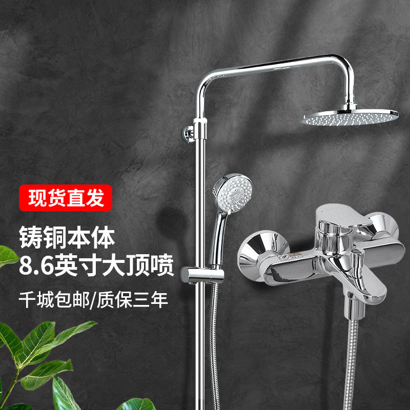 TOTO淋浴花洒套装TBS04302B家用壁挂手持大顶喷多功能花洒(05-F)