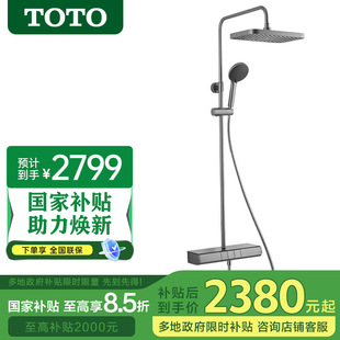 全國54城 恒溫淋浴花灑TBW12400槍灰色鋼琴鍵 TOTO官方免費拆裝