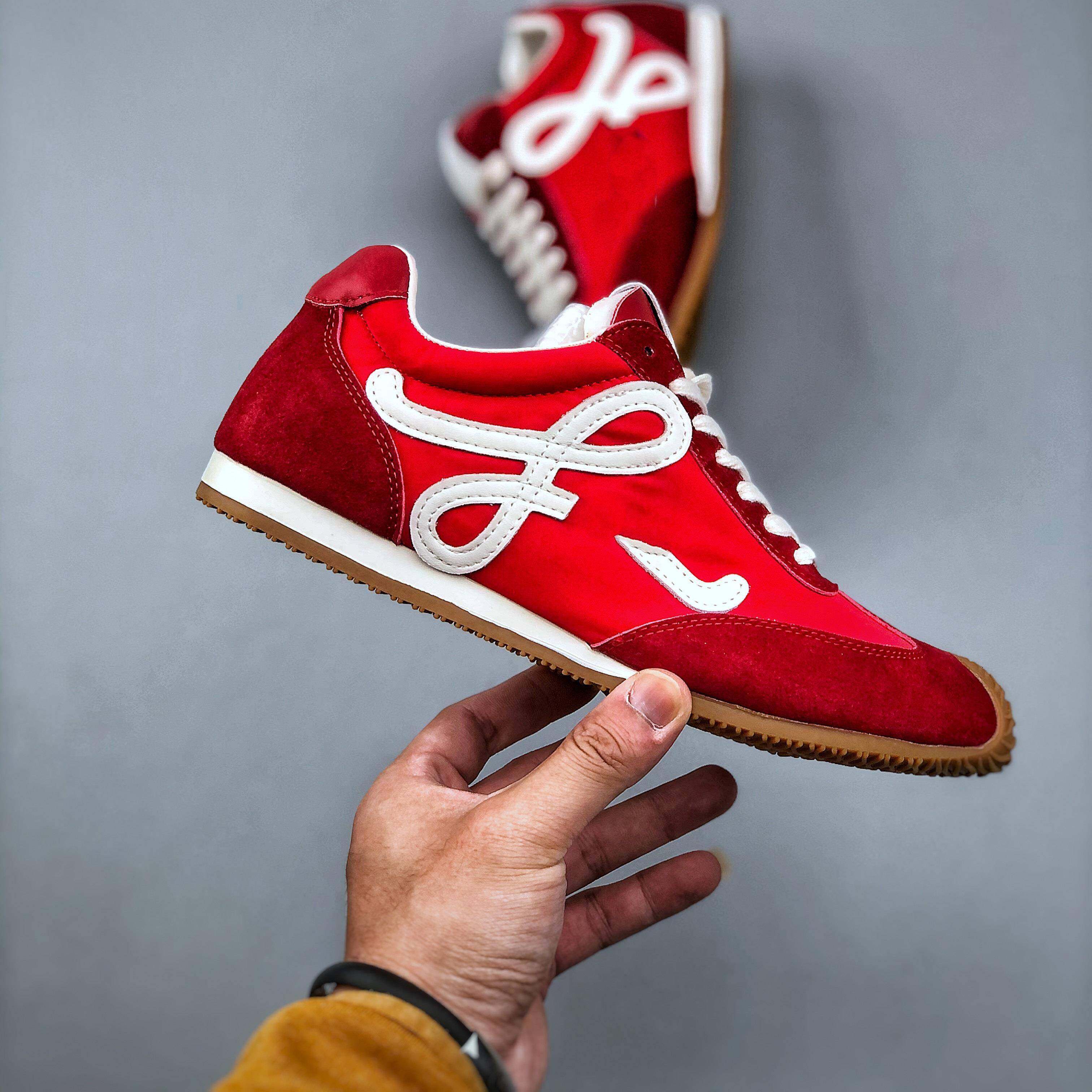 2026年新款百搭红色透气不闷脚德训鞋休闲 时尚配裙子阔腿裤运动,女鞋,时尚休闲鞋,淘宝优惠券,粉丝福利购,淘宝优惠卷