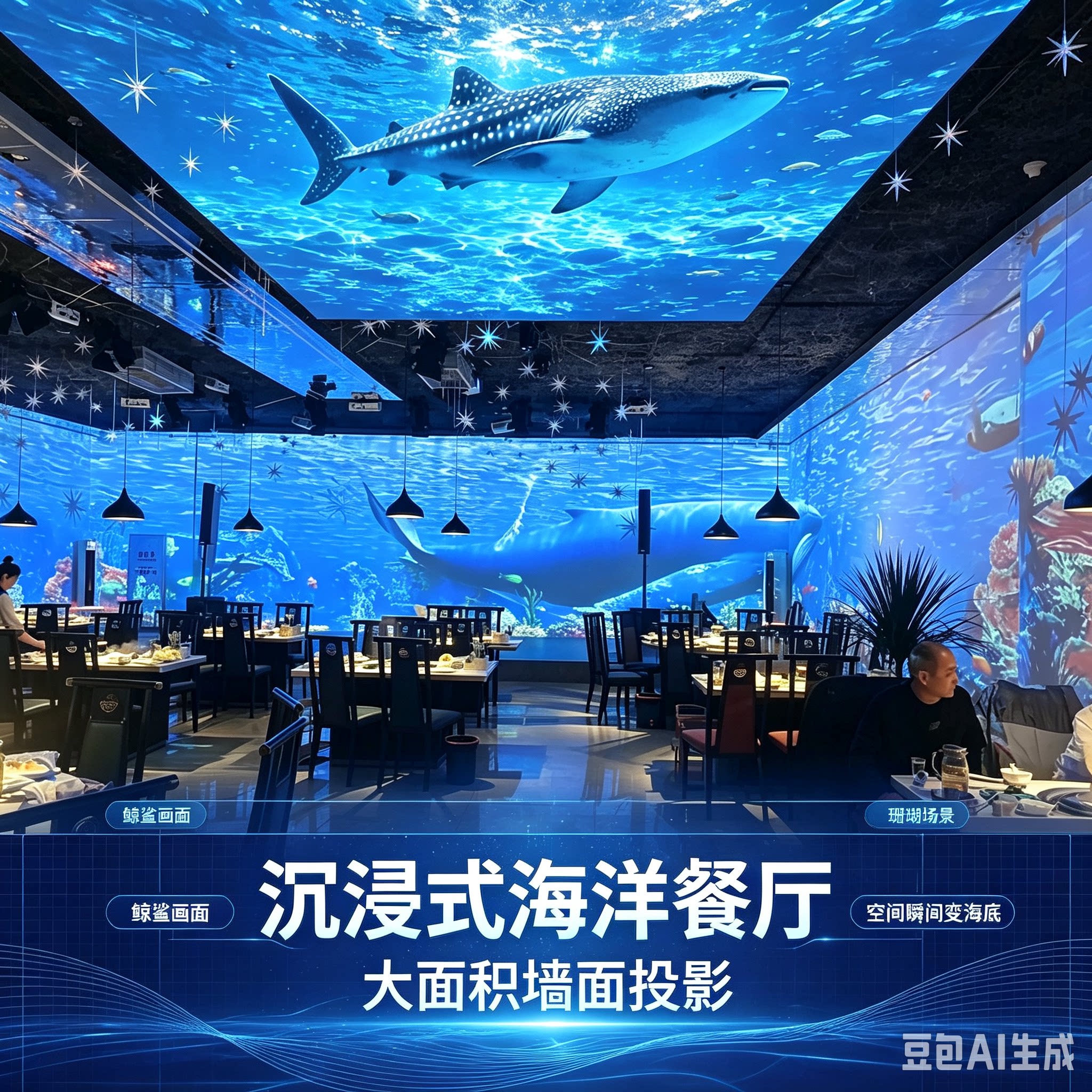 全息投影融合软件裸眼3D海底世DIY配件