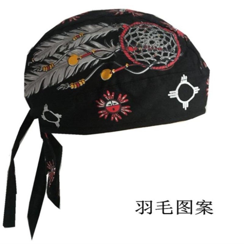 吸汗头巾运动同款海盗帽街舞嘻哈男速干骑行布帽头包头发魔术头巾