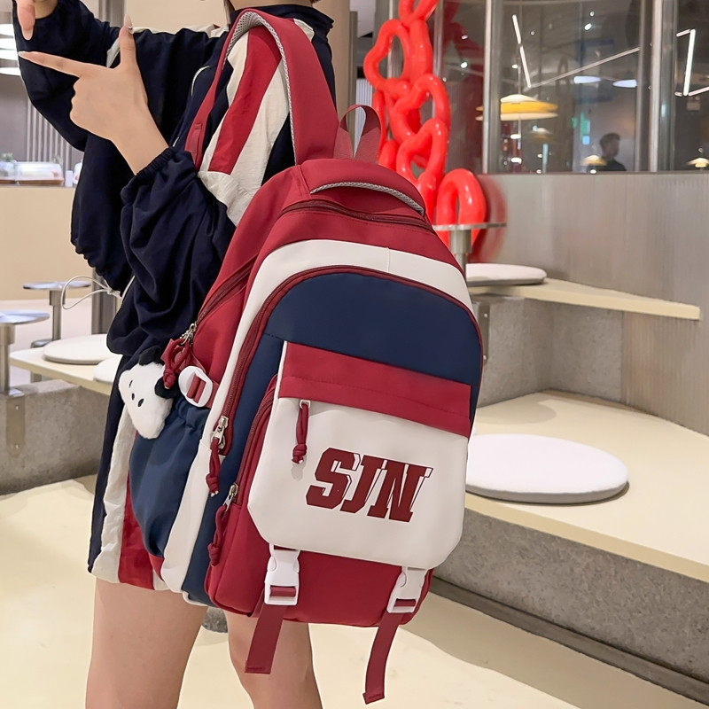 减负护脊大容量书包男高中生双肩包小学初中生女款大学生秋冬背包