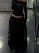 女爵士jazz嘻哈运动长裤 美式 辣妹风撒金烫钻宽松直筒拖地休闲裤 潮