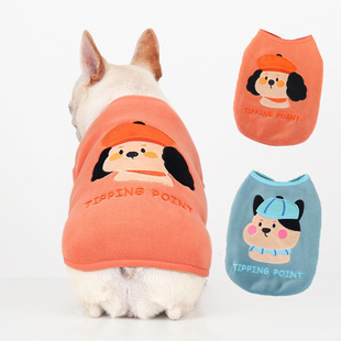 法斗衣服巴哥马甲宠物狗狗衣服冬季加厚加绒保暖马甲外套胖狗衣服