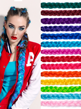 脏辫假发大辫子非洲辫纯色加长款African braids hair Dreadlocks