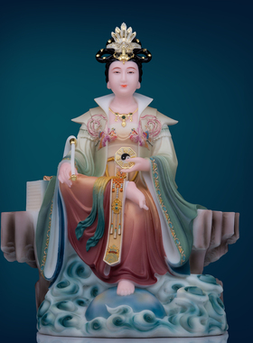 石材保平安客厅纯手工地母神像