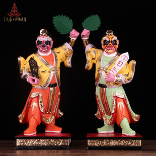 日夜游巡神像日夜巡游二使日巡夜游神像日夜游神地府阴神佛像摆件