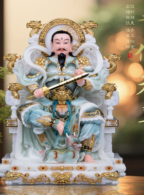 九天应元雷声普化天尊汉白玉神像