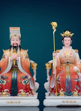 汉白玉家用玉帝王母佛像促销