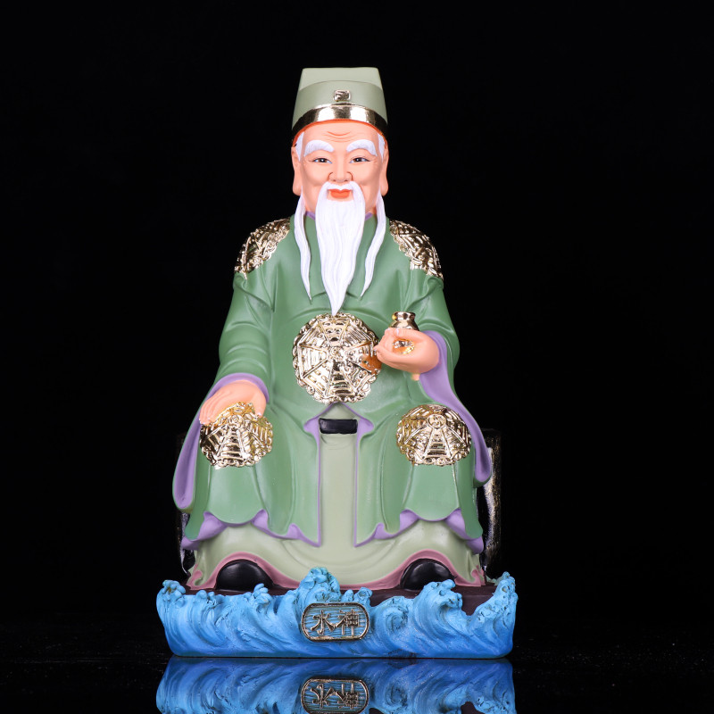 水神神像共工河伯水君祝融苟芒玄暝蓐收奇相冰夷李冰水伯平安摆件