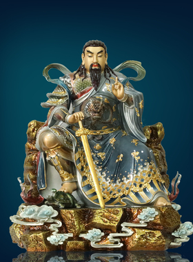 家用玄天上帝铜像黄铜